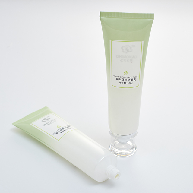 Tubo suave cosmético vacío de encargo del colapso PE del cuidado de la piel de 50g 100g