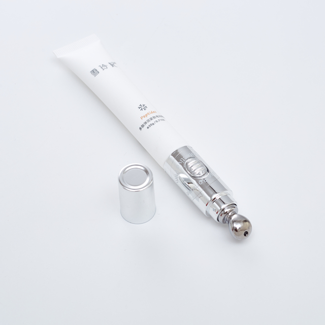 Cabezal de masaje el&eacute;ctrico vibratorio, crema para ojos, embalaje, tubo suave