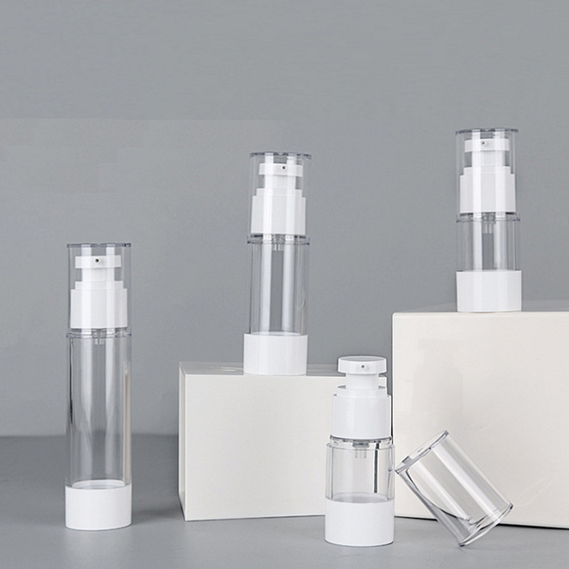 botella privada de aire plástica de la bomba de la crema cosmética del suero de 30ml 50ml