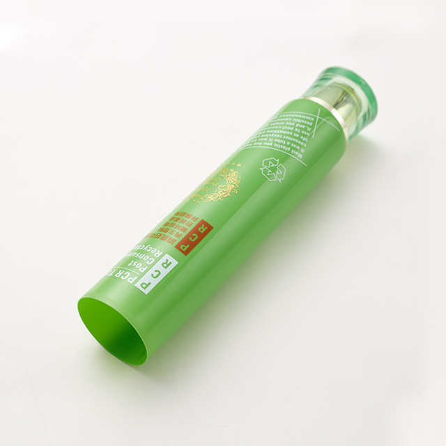 Tubo blando cosmético de plástico de material reciclado PCR