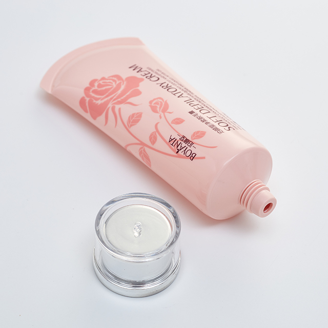 Tubo de lavado de cara vacío de PE con tapa acrílica