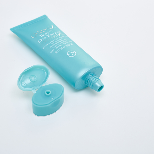 Tubo suave del apret&oacute;n del lavado de cara de la crema solar cosm&eacute;tica pl&aacute;stica del PE