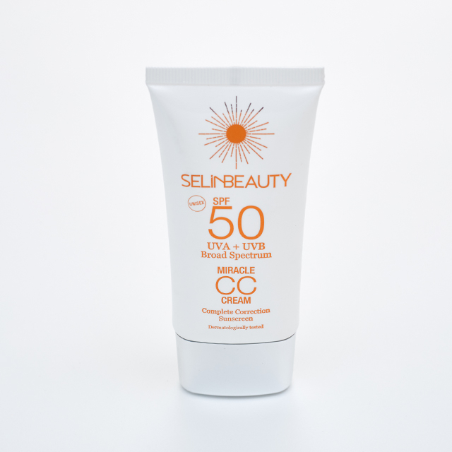 Tubo de crema solar con protector solar de PE de forma plana vacía de 50 ml